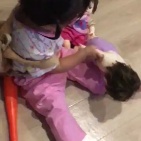 人形遊びの画像