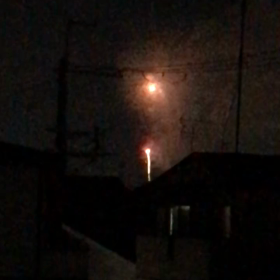 思いがけない花火の画像