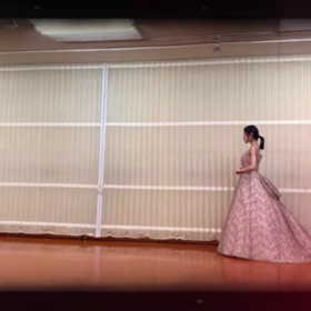 ドレスウォーキングレッスンを動画で  の画像