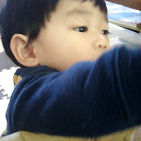 うなずく蓮。の画像