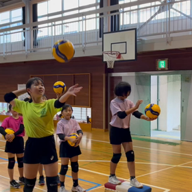 サーブ練習の画像