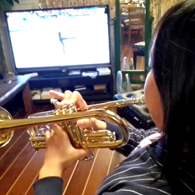 さっちゃんと「トランペット」の画像