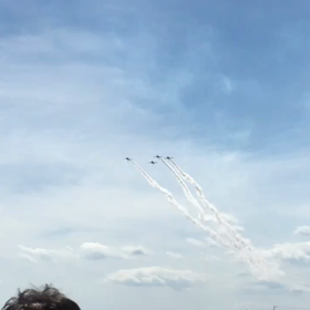 静浜基地航空祭のブルーインパルス 2018の画像