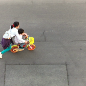 自転車に乗れたの画像