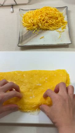 破けない錦糸卵を作るには〇〇を入れるだけ！の記事動画