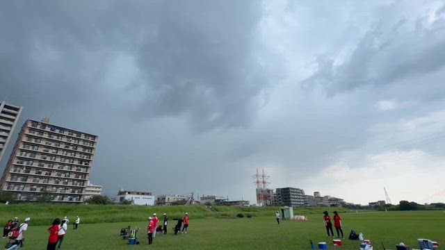 昨日の大師グランド！OB来てくれてありがとう！ゲリラ豪雨（汗）の記事動画