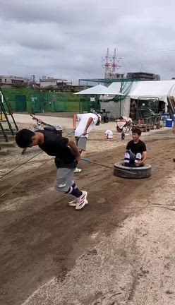 嫌な天気…嫌なこと続き…タイヤ引きマジメにやれやぁ！の記事動画