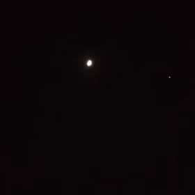 上空をＩＳＳが通過しました(^^)の画像