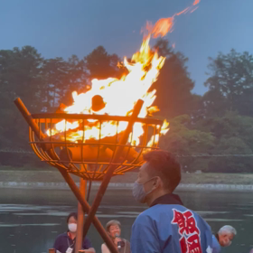 火祭りの画像