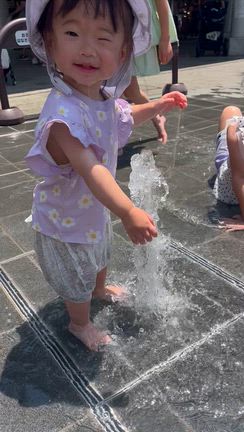1歳さん水遊びデビュー♡の記事動画