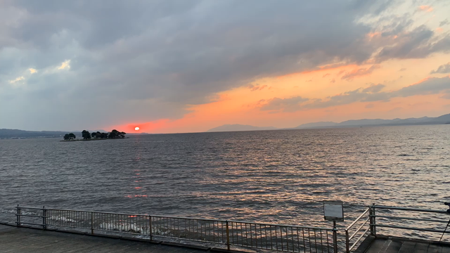 島根旅行記11・宍道湖でサンセットの記事動画