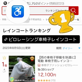 楽天ジャンルランキング1位獲得の画像