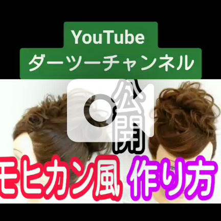 モヒカン風ヘアアレンジ ダーツーチャンネル
