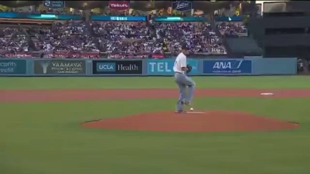 What a pitch!!! 追記→日本の放送も♡の記事動画