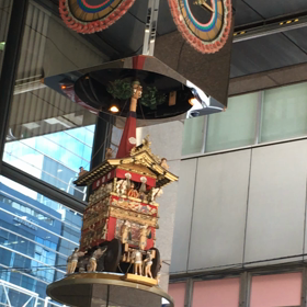 四条通りのからくり時計〜小さな祇園祭の画像