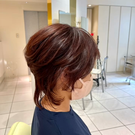 ショートウルフヘアの画像