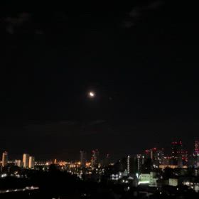 下弦の月　ハーフムーンの画像