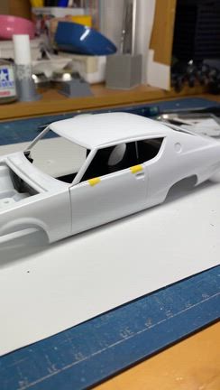 ハセガワ　スカイラインGTX ケンメリ　ドアーヒンジ、開閉の記事動画