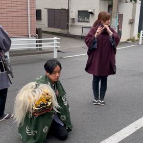 獅子舞の画像