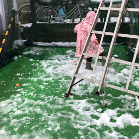雪遊びの画像