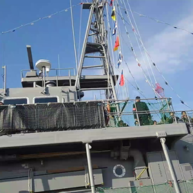海上自衛隊掃海挺えのしま一般公開イベント(ラッパ実演)の画像