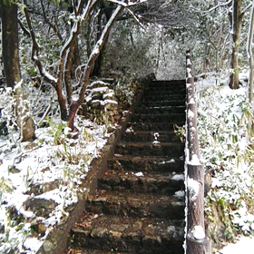 あひる山？ 雪の金華山(動画編①)の画像