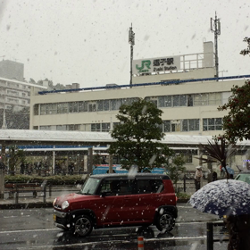 雪の降る街。の画像