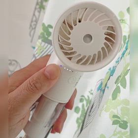 冷風がでるポータブル扇風機で乗り切るの画像