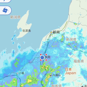 お天気アプリの画像