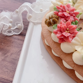 【期間限定】これからも愛用したい大切なレシピでXmasフラワーナンバーケーキ開催します！のサムネイル画像