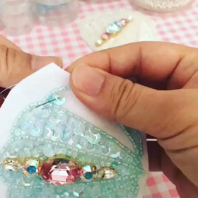 ビーズ刺繍の動画を撮ってみました♪の画像