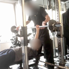 ライザップ初日から1105日目（ベンチプレス）の画像
