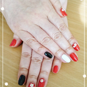 今月のネイルの画像