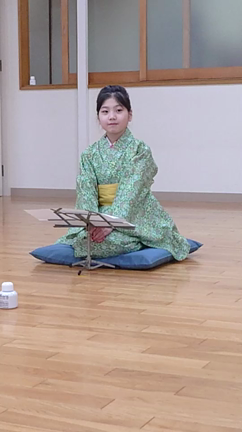 リモート発表会   毎田暖乃  『初天神』の記事動画