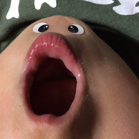 息子くん アゴ人間になるの画像