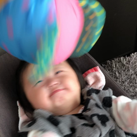 たまには大事　赤ちゃんの癒し効果(^^) 今日で生後6ヶ月！の画像