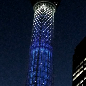 昨日のスカイツリーの画像