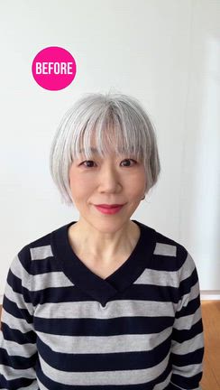 ツヤツヤなグレイヘアの秘訣の記事動画