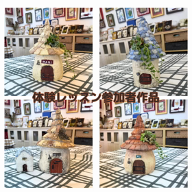 モルタルデコ体験レッスン参加者の作品の画像