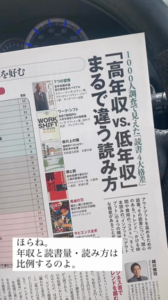 読書量と年収は比例する！？の記事動画