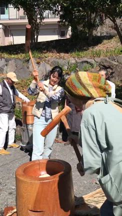 伊豆高原椿油お誕生日お祝い餅つき会の記事動画