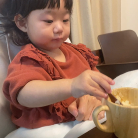 姫のお食事タイムの画像