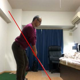 素振りでチェックの画像