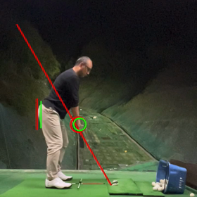 実際にアイアンを打ってみたの画像