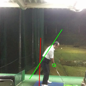 腰の向きの画像