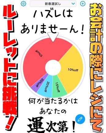 初開催‼️新春ルーレットで割引全員対象✨の記事動画