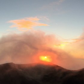 富士山御来光の画像