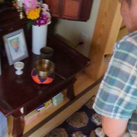 モカの朝仕事の画像