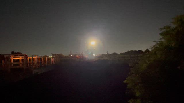 夜の千里川土手の記事動画