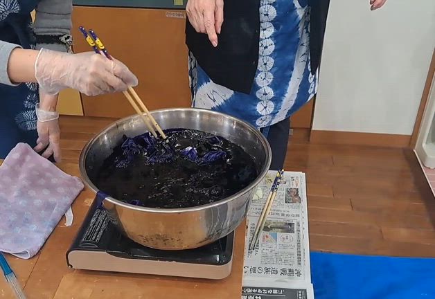 初めての白根絞り体験の記事動画